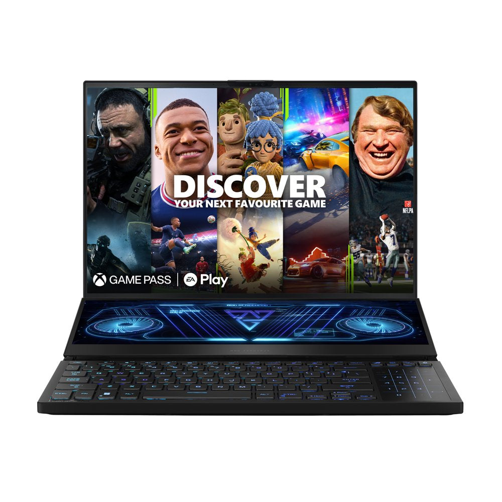 ROG Zephyrus Duo 16 Gaming Laptop, 16” Mini LED 240Hz/3Ms, QHD 16:10, NVIDIA Geforce RTX 4090, AMD Ryzen 9 7945HX, 32GB DDR5, 2TB SSD, Windows 11 Pro, GX650PY-XS97