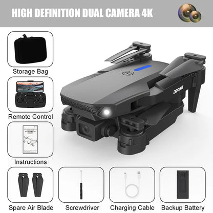 K10 Max/E88 Drone 4K Optical Flow Positioning High-Definition Three Camera Professional Aerial Photography Foldable Quadcopter