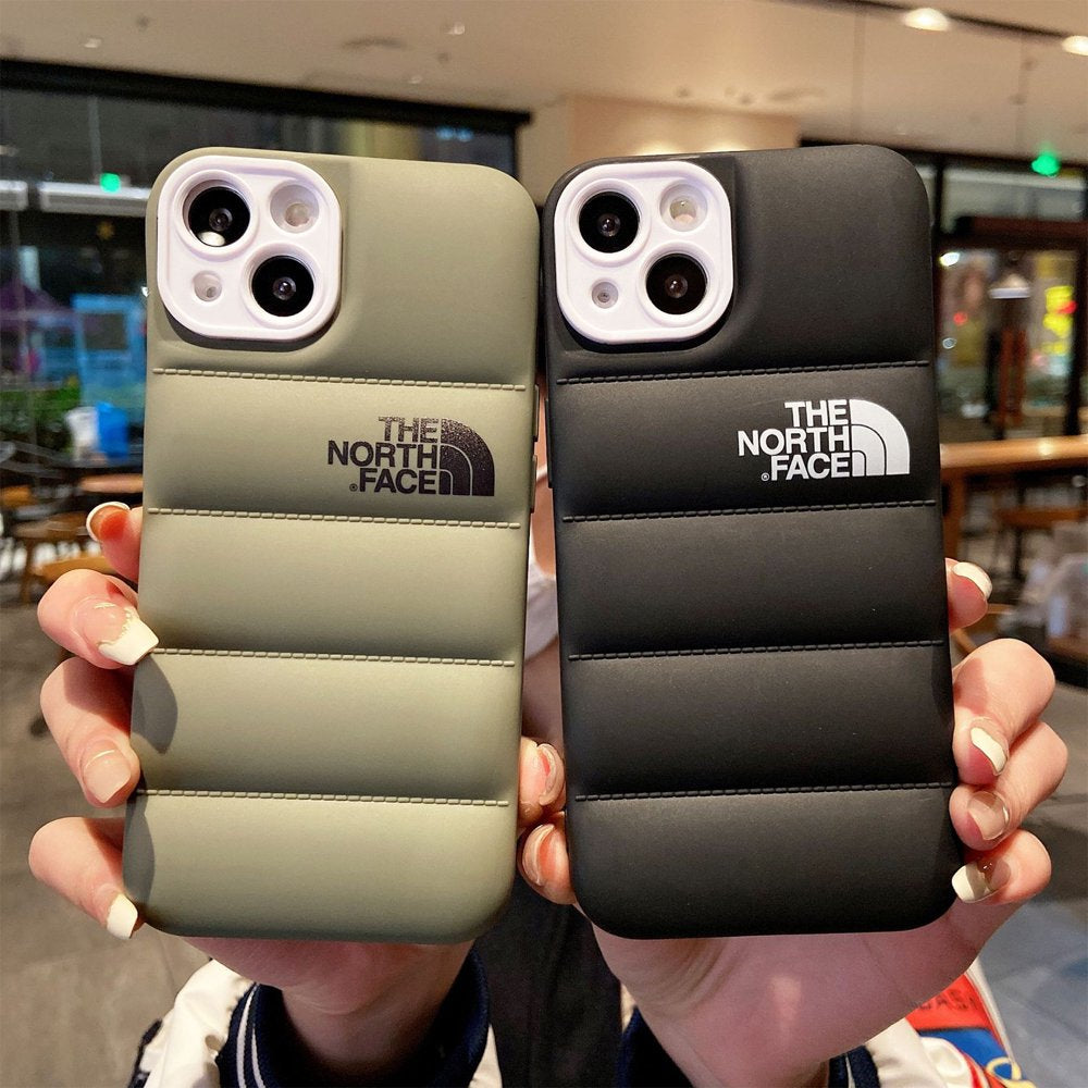 Winter down Jacket 3D the Puffer Soft Cloth Phone Case ,3D Cute Shockproof Cover Case for Iphone 14 Pro/ 14 Promax